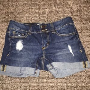 Dark Jean Shorts